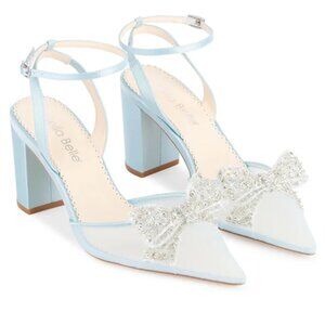 NEW!!! Bella Belle ATHENA (BLUE) Wedding Bridal Shoes Heels US Size 6.5 BLUE